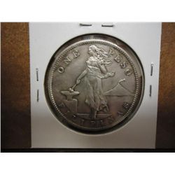 1907-S US/PHILIPPINES SILVER PESO .5144 OZ. ASW
