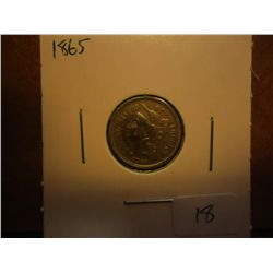 1865 THREE CENT PIECE (NICKEL)
