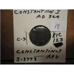 CONSTANTINE I 324 AD ANCIET COIN