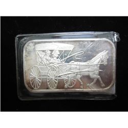 1 TROY OZ .999 FINE SILVER INGOT SILVERTOWN