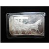 Image 1 : 1 TROY OZ .999 FINE SILVER INGOT SILVERTOWN