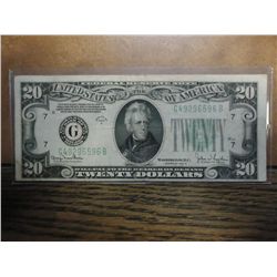 1934-D $20 FRN GREEN SEAL