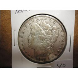 1891-CC MORGAN SILVER DOLLAR RIM BUMPS