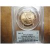 Image 2 : 2007-P JEFFERSON DOLLAR PCGS MS66 POS. A 1ST DAY