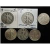 1918-S,1929-S,1937-S,1939,1945-D & 45-D WALKERS
