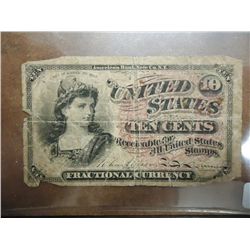 10 CENT US FRACTIONAL CURRENCY