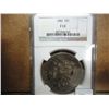 1882 MORGAN SILVER DOLLAR NGC F12 TONED