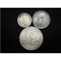 US/PHILIPPINES 1944-D 10 & 20 CENTAVO & 44-S 50