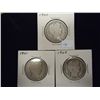 1900,01 & 04 BARBER HALF DOLLARS