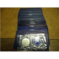 10 IKE SILVER DOLLAR (BLUE PACKS) SEE DESCRIPTION