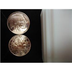 1 TUBE OF 20-1 OUNCE ADVP INDIAN COPPER ROUNDS