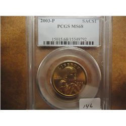 2003-P SACAGAWEA DOLLAR PCGS MS68