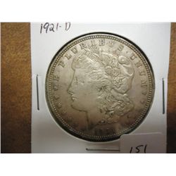 1921-D MORGAN SILVER DOLLAR