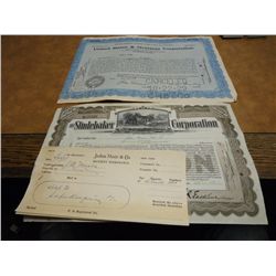 2 VINTAGE STOCK CERTIFICATES SEE DESCRIPTION