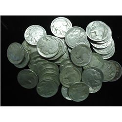 ROLL OF 40 ASSORTED 1930'S BUFFALO NICKELS