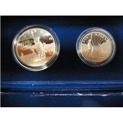 1986-S US LIBERTY 2 COIN PF SET