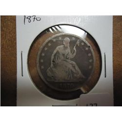 1870 SEATED LIBERTY HALF DOLLAR