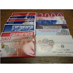 MINT SET COLLECTION 9 SETS SEE DESCRIPTION