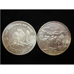 2-1 OUNCE SILVER ROUNDS SEE DESCRIPTION
