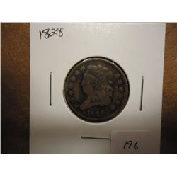1828 US HALF CENT (VERY FINE)