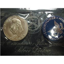 1973-S IKE SILVER DOLLAR UNC (BLUE PACK)