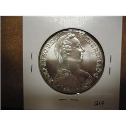 1780 AUSTRIA MARIA THERESIA THALER PROOF (SILVER)