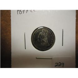 1877-CC SEATED LIBERTY DIME