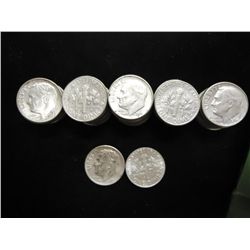 ROLL OF 50 SILVER ROOSEVELT DIMES