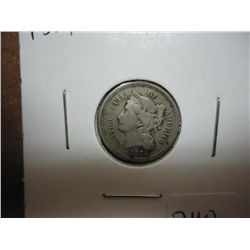 1874 THREE CENT PIECE (NICKEL)