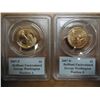 2007-P & D WASHINGTON DOLLARS PCGS BRILLIANT UNC