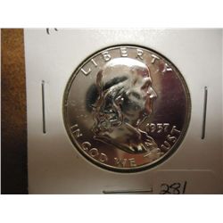 1957 FRANKLIN HALF DOLLAR GEM PROOF