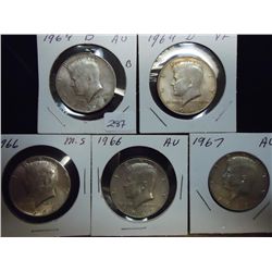 5-40% SILVER JFK HALVES