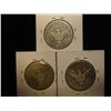 Image 2 : 1907-P/D/O BARBER HALF DOLLARS 3 COINS