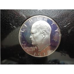 1972-S IKE SILVER DOLLAR PROOF (BROWN PACK)