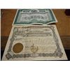 Image 1 : 2 VINTAGE STOCK CERTIFICATES SEE DESCRIPTION