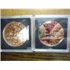 Image 1 : 2-1981 CANADA RAILROAD DOLLARS (PFL) .75 OZ. ASW
