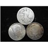 Image 1 : WALKING LIBERTY HALF & 2-40% SILVER HALVES
