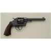 Image 1 : Colt U.S. Army Model 1903 DA revolver, .38  cal., 6” barrel, re-parkerized finish, wood  grips, #240