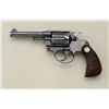 Image 1 : Colt Police Positive .38 Special DA revolver,  4” barrel, blue finish, checkered wood  medallion gri