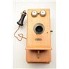 Classic oak old time wall phone by Montgomery  Ward & Co. in overall very good to fine  condition wi