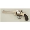 Image 1 : Smith & Wesson .38 DA 4th Model revolver, .38  cal., 5” barrel, nickel finish, checkered  black hard