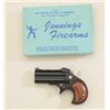 Image 2 : Davis O/U derringer Model OM-22 in .22 Mag.  cal., mat black finish with wood grips,  #033819 in lik