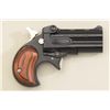 Image 3 : Davis O/U derringer Model OM-22 in .22 Mag.  cal., mat black finish with wood grips,  #033819 in lik