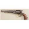 Remington Army percussion revolver, .44 cal.,  8” barrel, wood grips, martially inspected,  overall 