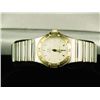 Sleek 18 karat yellow gold and stainless  steel ladies Omega ‘Constellation’ watch  Retail $2,000-$3