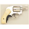 Image 1 : Smith & Wesson Model 38 (no dash) DA shrouded  hammer Airweight revolver, .38 cal., factory  nickel 