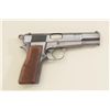 Image 2 : Belgian-made Browning Hi-Power semi-auto  pistol, 9mm cal., fixed rear sight, blue  finish, checkere