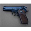 Smith & Wesson Model 39 DA semi-auto pistol,  9mm cal., blue finish, checkered wood  medallion grips