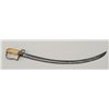 American Dolphin head saber, possibly Naval,  approx. 32” overall with curved blade, gold  gilded mo