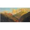 Image 1 : Original oil on canvas signed lower right  Michael McCrary dated 1976, approx. 18” x 36”  showing We